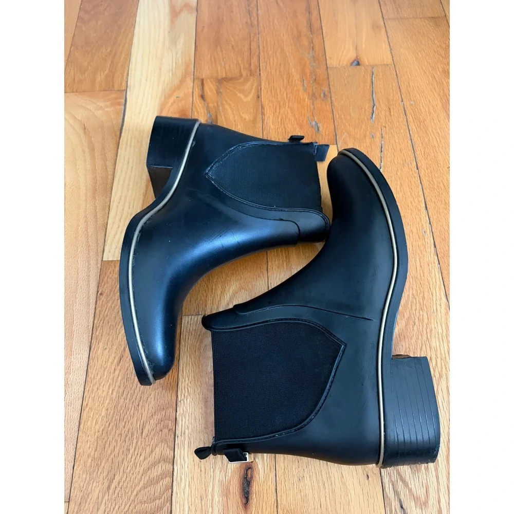 Kate Spade New York Sedgewick rain booties in black size 8/9